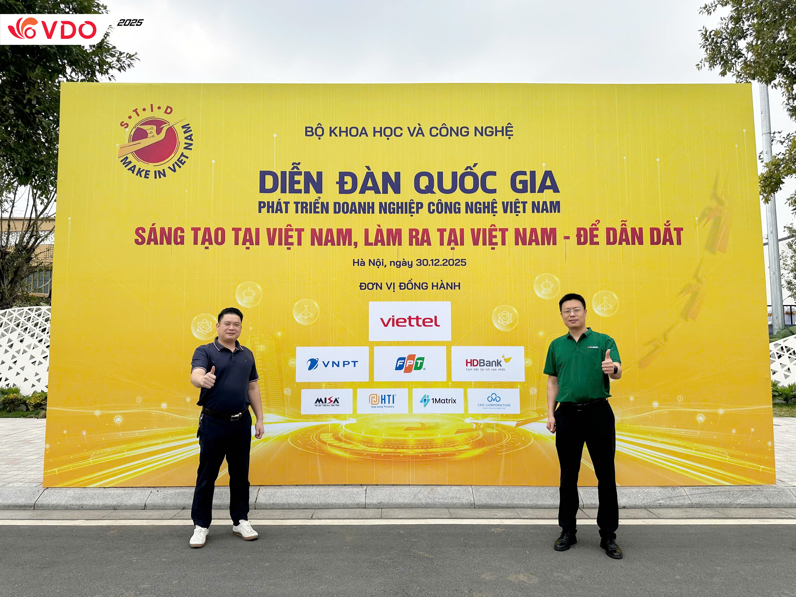 Đại diện VDO tham dự Diễn đàn quốc gia Phát triển doanh nghiệp công nghệ Việt Nam năm 2025