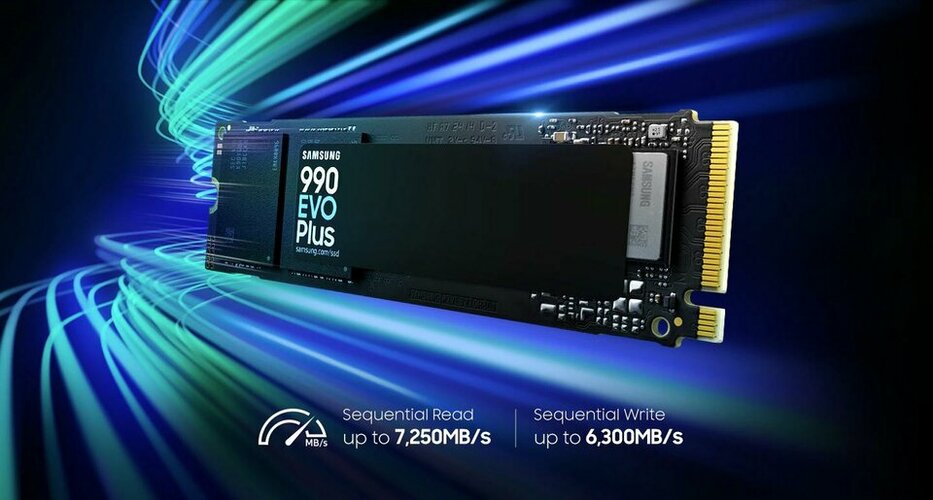 SSD Samsung 990 EVO Plus dung lượng tới 4TB, tốc độ tới 7.250 MB/s