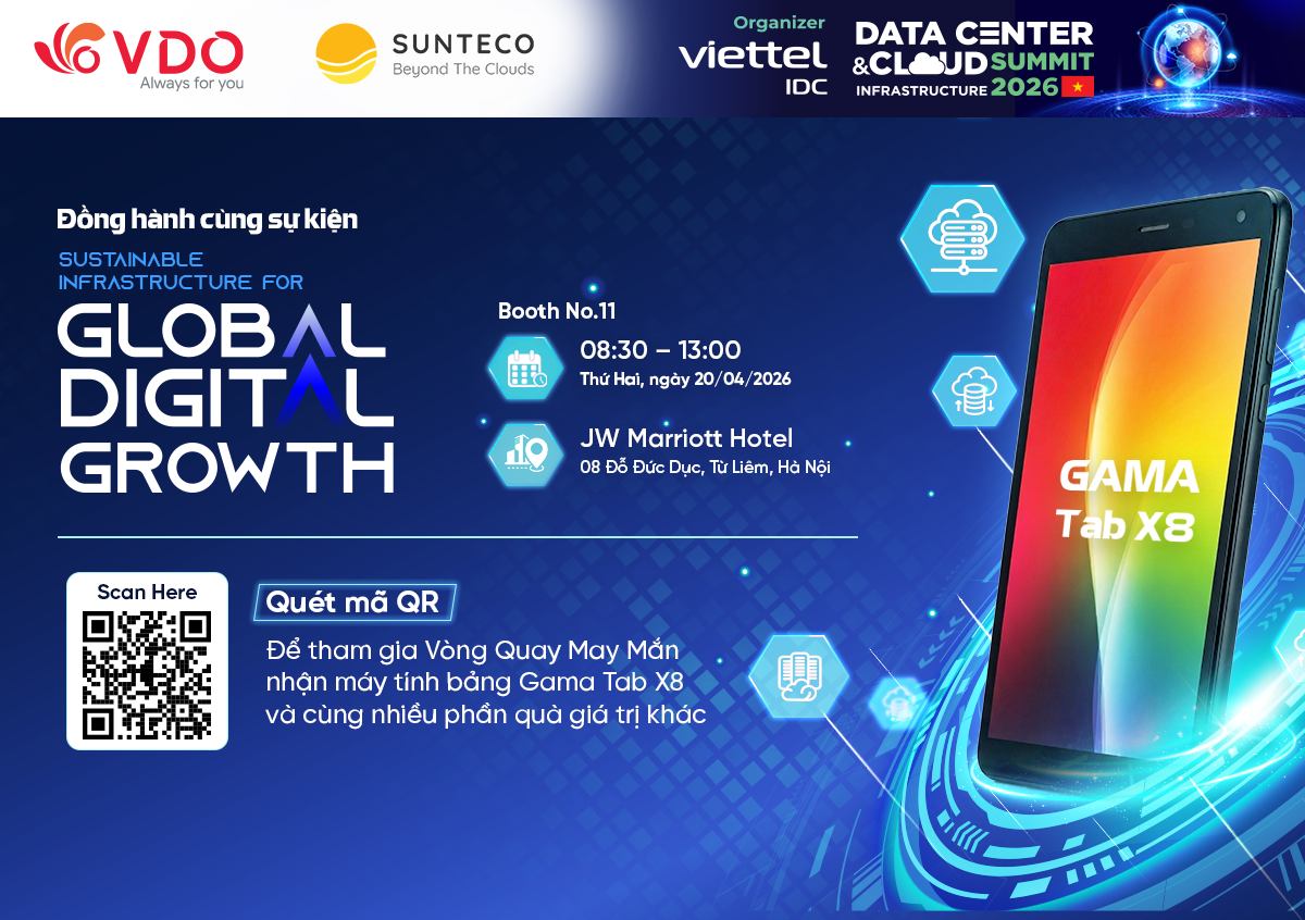 Trân trọng kính mời Quý Khách hàng, Quý Đối tác tham quan gian hàng VDO tại hội thảo DCCI 2026