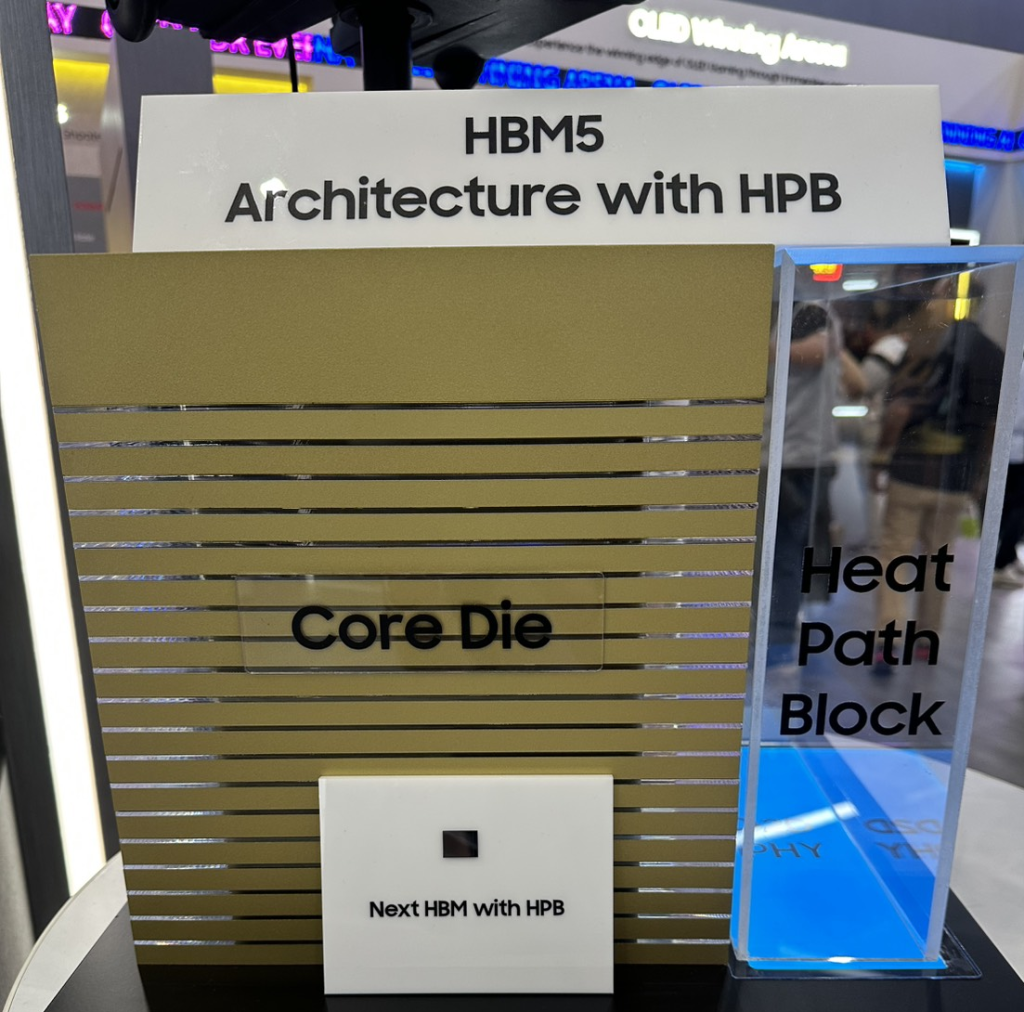 Samsung lần đầu trình diễn mô hình HBM5 tại Computex, dự kiến sản xuất vào khoảng năm 2028