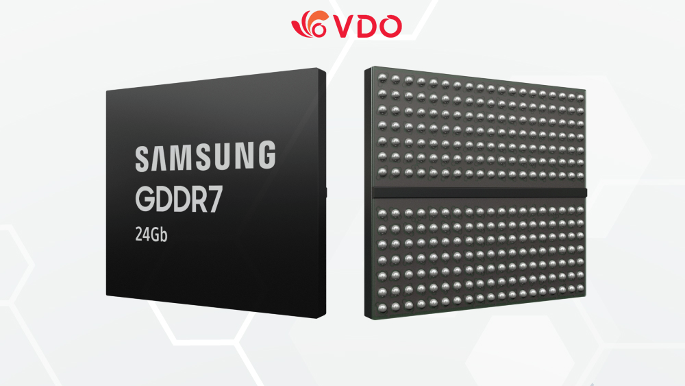 Samsung thành công phát triển DRAM GDDR7 24Gb đầu tiên trong ngành cho thế hệ máy tính AI mới