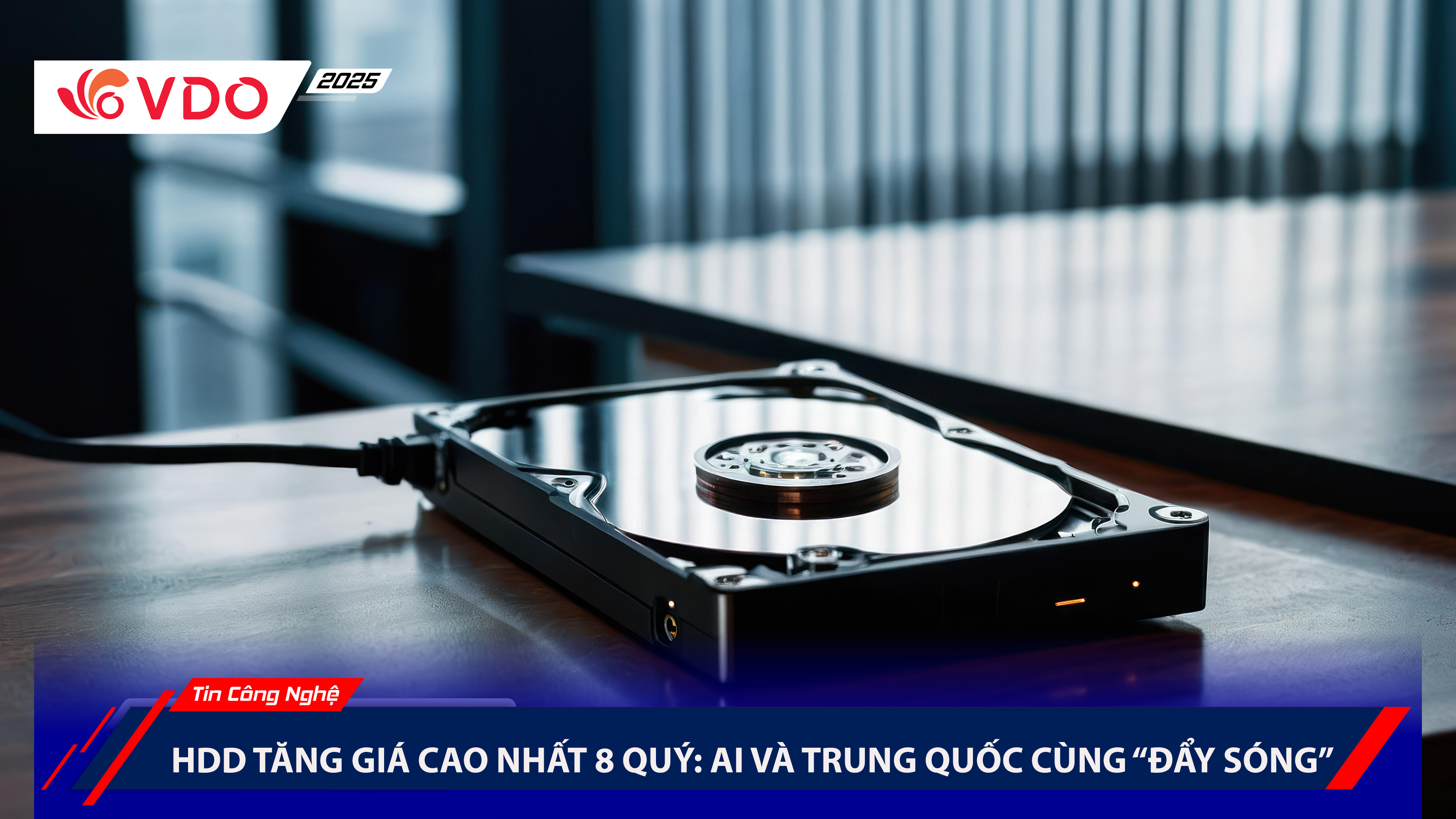 HDD tăng giá cao nhất 8 quý: AI và Trung Quốc cùng “đẩy sóng”
