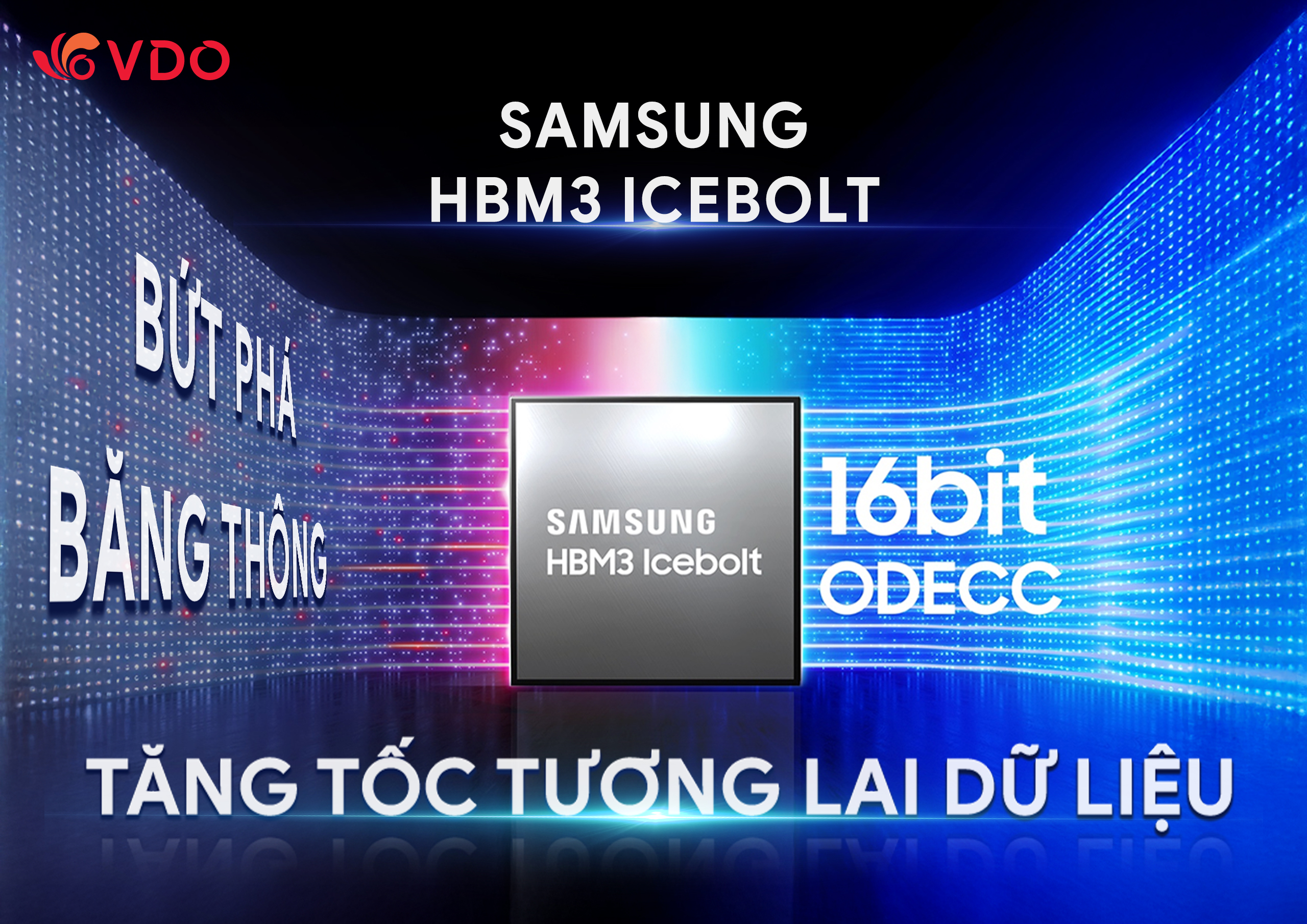 Samsung HBM3 Icebolt – Bộ nhớ băng thông cao tối ưu cho AI và trung tâm dữ liệu