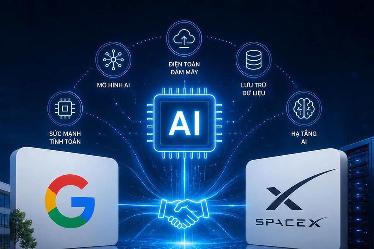 Google ký hợp đồng AI 920 triệu USD/tháng với SpaceX
