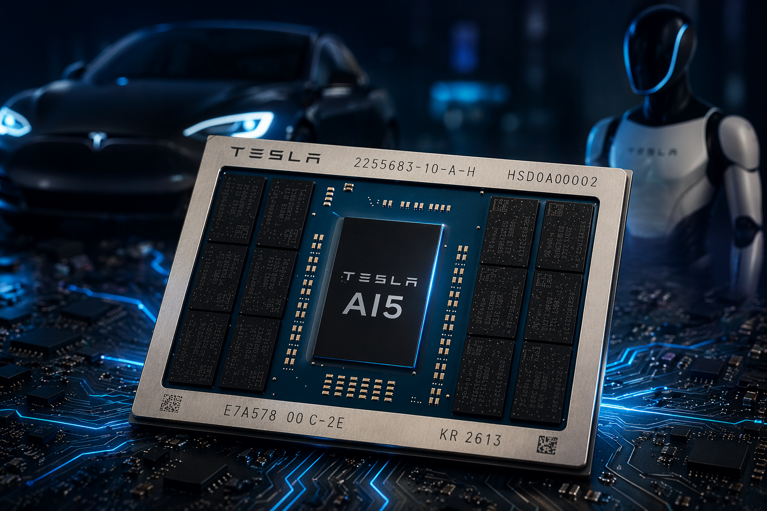 Samsung hoàn tất tape-out chip AI5 của Tesla, mở đường cho sản xuất hàng loạt trên tiến trình 2nm tại Mỹ