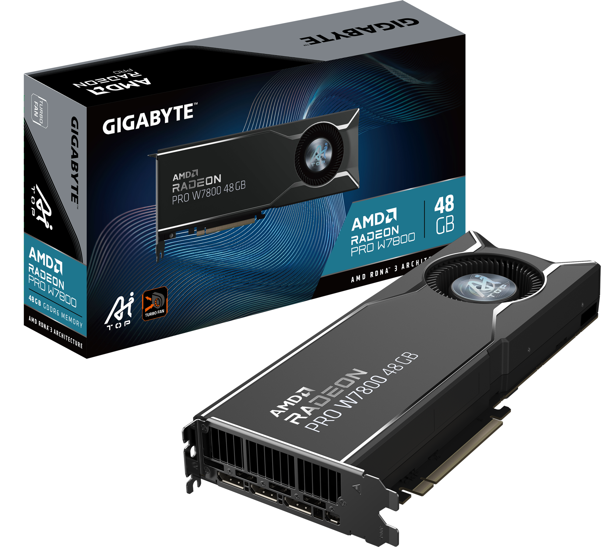 GIGABYTE ra mắt card đồ họa AMD Radeon™ PRO W7800 AI TOP 48G