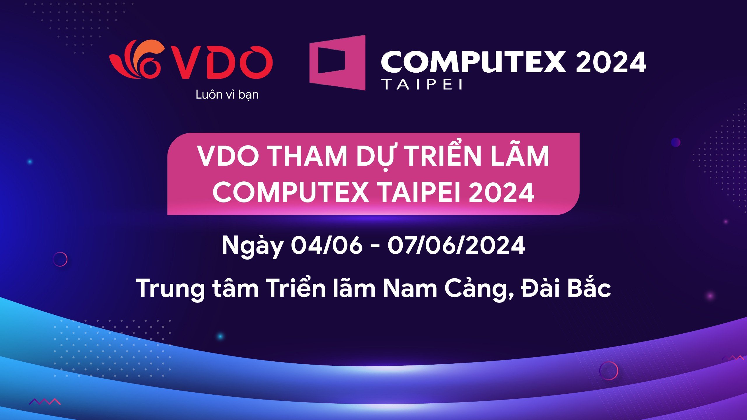 VDO tham dự triển lãm thương mại Computex Đài Bắc 2024 
