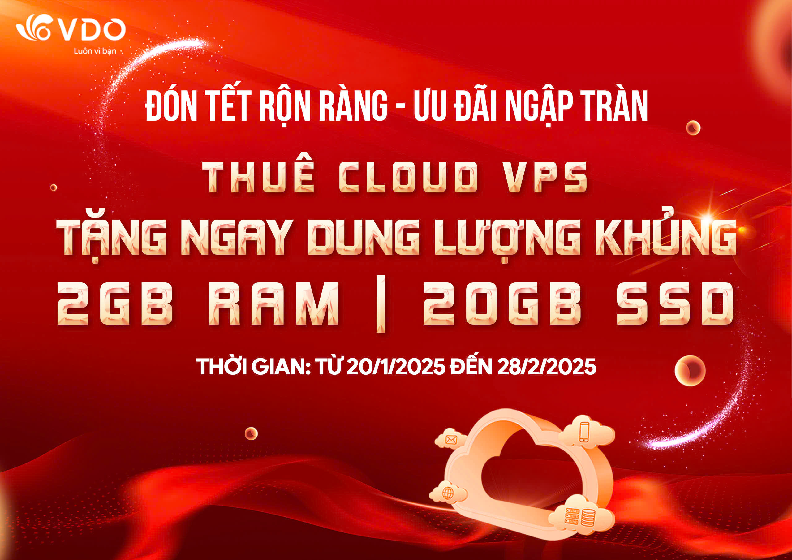 Thuê Cloud VPS - Nhân ngay dung lượng miễn phí