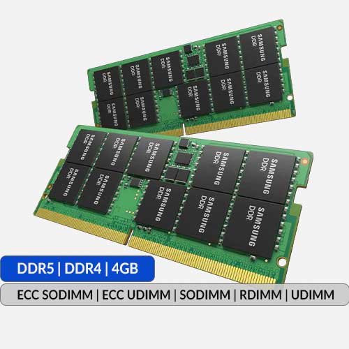 DRAM Module SamSung DDR4/5 - 16GB - ECC SODIMM, ECC UDIMM, RDIMM, SODIMM, UDIMM